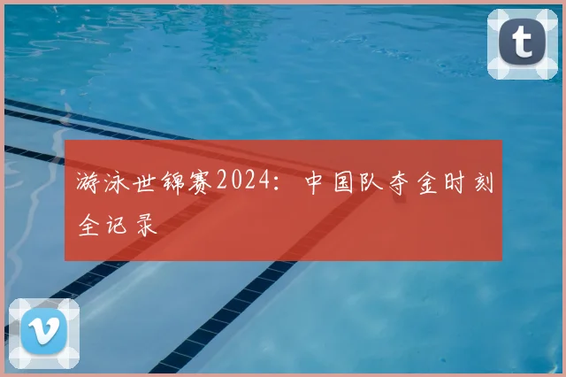 游泳世锦赛2024：中国队夺金时刻全记录